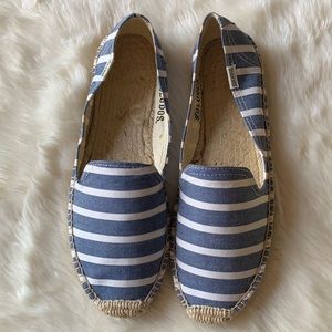 Soludos Classic Stripe Light Navy & White - Size 9 women